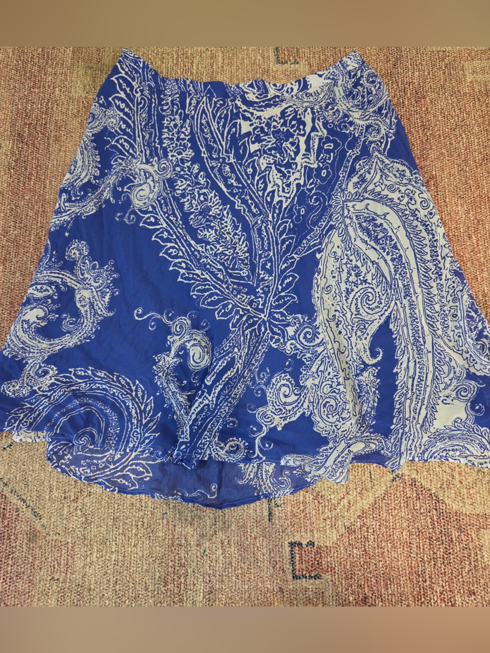 Liz Claiborne vintage y2k midi skirt paisley flowy skirt size 10